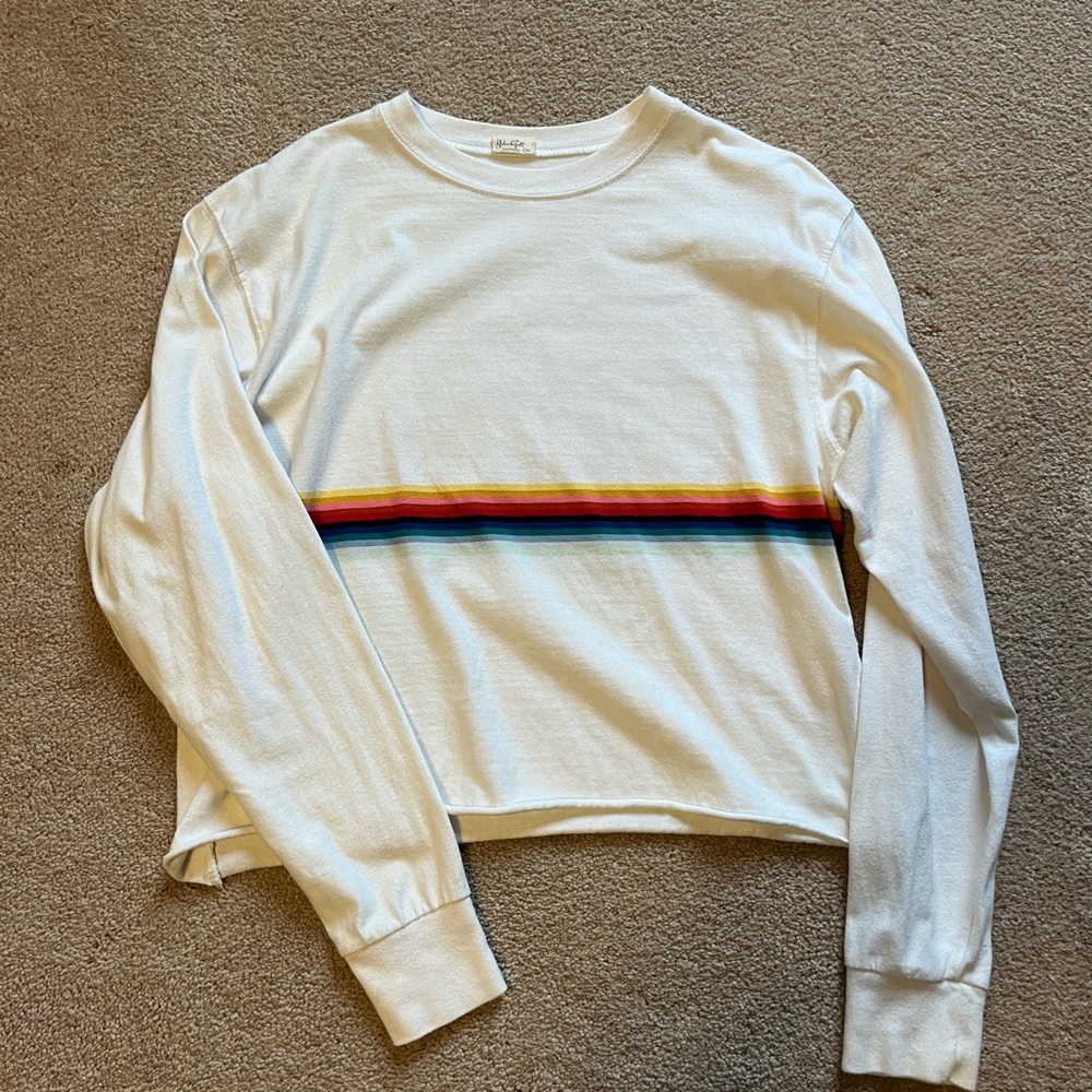 Brandy Melville White Crew Neck Tee